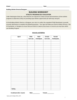 Athletic Evaluation - Building Worksheet