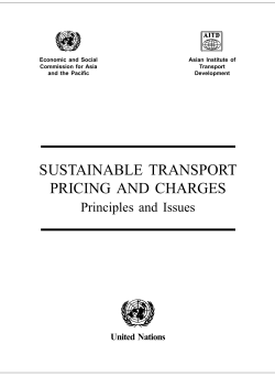 sustainable transport pricing and charges