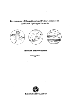 Development of Operational and Policy Guidance on the Use of
