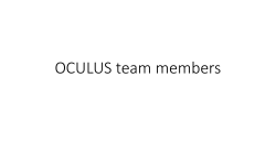 OCULUS team members