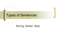Types of Sentences