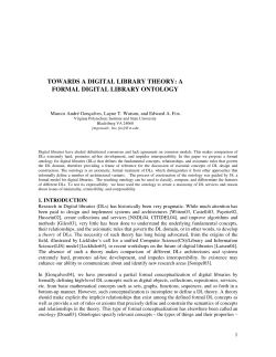 a formal digital library ontology