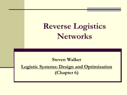 Reverse Logistics Networks