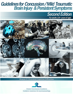 Persistent Cognitive Difficulties