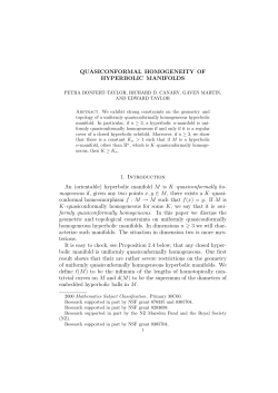 QUASICONFORMAL HOMOGENEITY OF