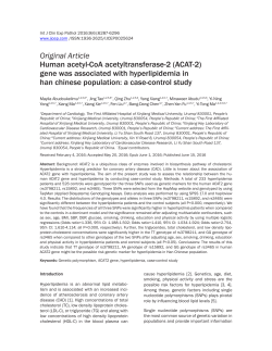 Original Article Human acetyl-CoA acetyltransferase-2 (ACAT