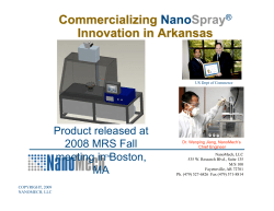 Product released at 2008 MRS Fall meeting in Boston
