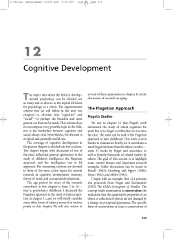 Cognitive Development