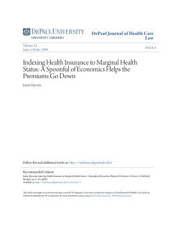 Indexing Health Insurance to Marginal Health Status