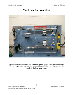 GROUP 5 PRELAB 6 Membrane Air Separation