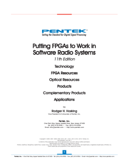 Putting FPGAs to Work in Software Radio Systems