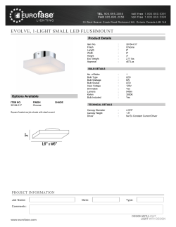 EVOLVE, 1-LIGHT SMALL LED FLUSHMOUNT