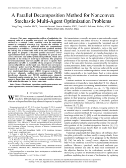 A Parallel Decomposition Method for Nonconvex Stochastic Multi