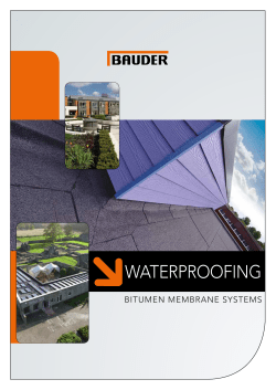 Bitumen Membrane Roof Systems PDF Brochure