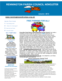 autumn2013news1 - Rennington Parish Council