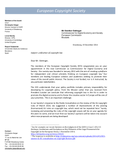 European Copyright Society