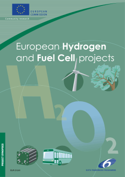 European hydrogen and fuel cells projects