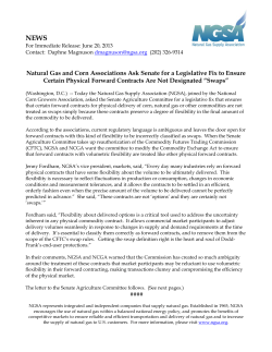 Natural Gas and Corn Associations Ask Senate for a Legislative Fix