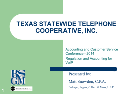 1 texas statewide telephone cooperative, inc.