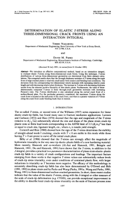 determination of elastic t-stress along three