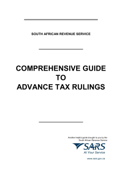 Comprehensive Guide to Advance Tax Rulings
