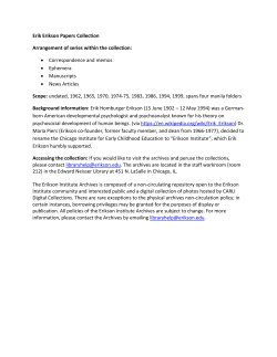 Erik Erikson Papers
