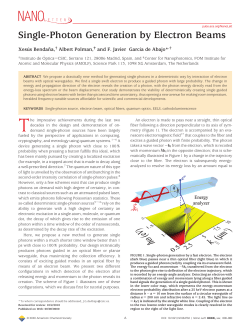 Single-Photon Generation by Electron Beams