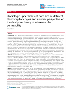 Physiologic upper limits of pore size of different blood capillary types