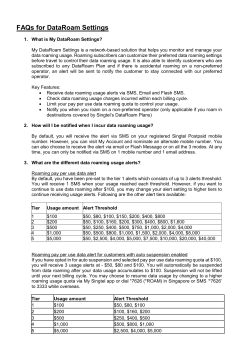 FAQs for DataRoam Settings