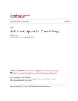 An Economic Approach to Climate Change
