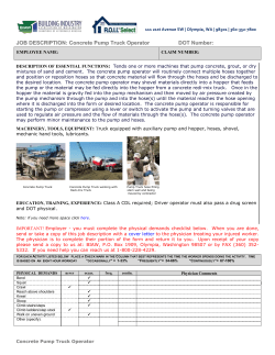 Pump Truck Operator