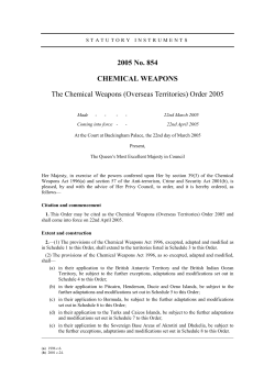 The Chemical Weapons