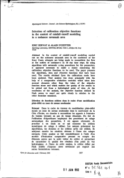 Selection of calibration objective functions in the context of rainfall
