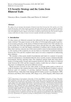 US Security Strategy and the Gains from Bilateral Trade