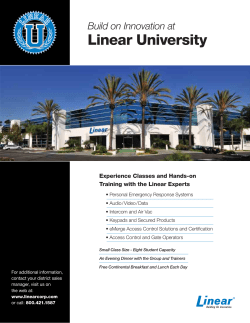Linear University - Learn Nortek Control