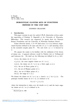 horocyclic cluster sets of functions defined in the unit disc