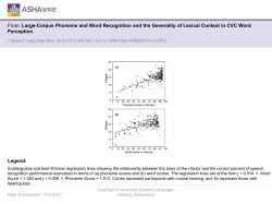 Slide - Journal of Speech, Language, and Hearing Research