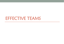 Administration Higher EffectiveTeams