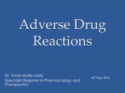 Adverse Drug Reactions
