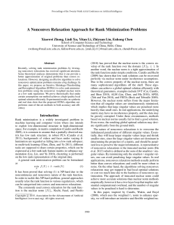 A Nonconvex Relaxation Approach for Rank Minimization Problems