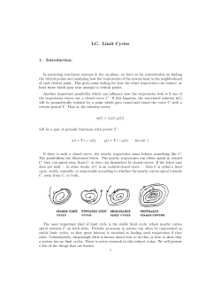LC. Limit Cycles - MIT Mathematics