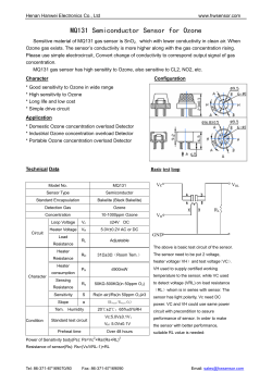 MQ131 Semiconductor Sensor for Ozone