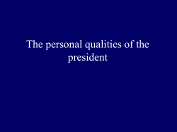 Personality: A Case Study of Bill Clinton