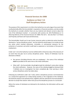 Guidance - Isle of Man Financial Services Authority