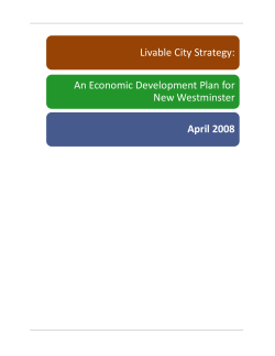 Livable City Strategy - City of New Westminster