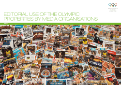 Editorial use of the Olympic Properties by media organisations