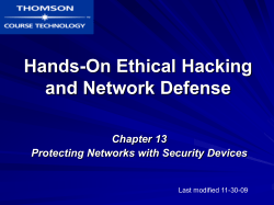 Hands-On Ethical Hacking and Network Security
