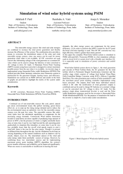 Simulation of wind solar hybrid systems using PSIM