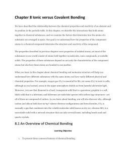 The Relationship between Molecular Structure and Bond Energy