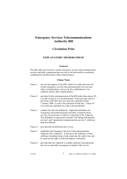 Explanatory Memorandum - Victorian Legislation